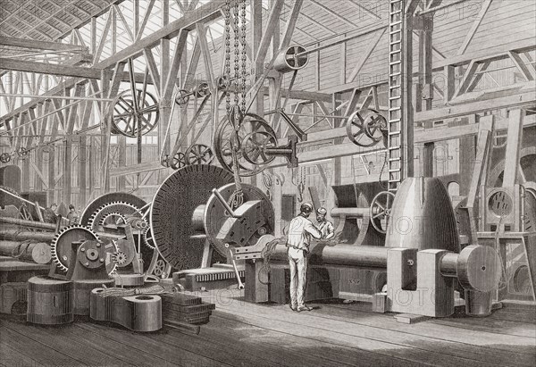 Penn's marine engine factory.