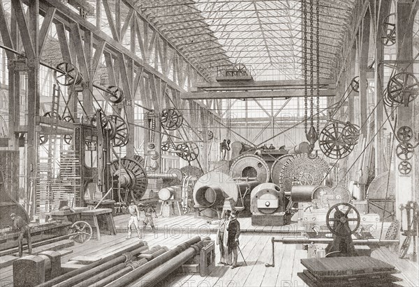 Penn's marine engine factory.