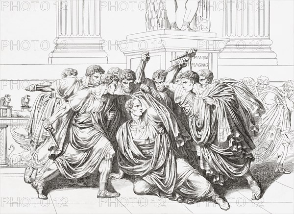 The death of Julius Caesar.