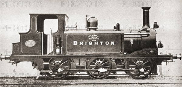 A railway engine from the London.