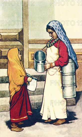 Nepali milkmaid.