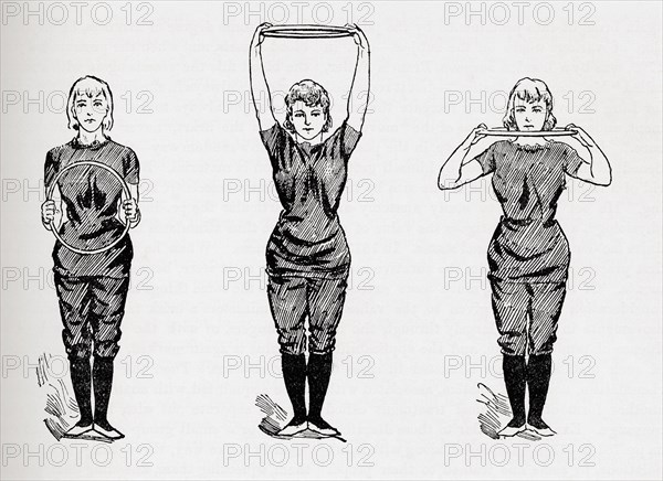 Hoop exercises.