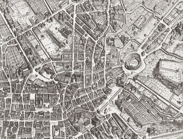 Map of the centre of Rome.