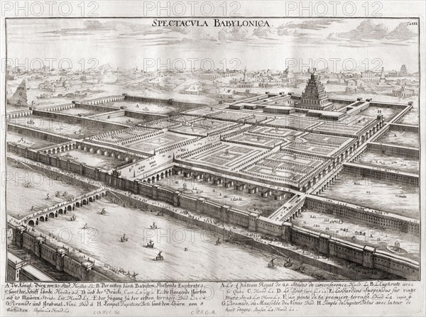 Imaginary plan of Babylon.