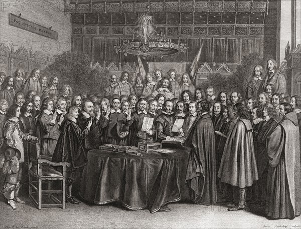 The Ratification of the Treaty of Munster.