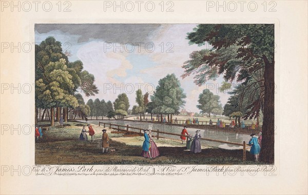 A view of St. James's Park from Rosomond's Pond.