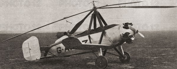The autogiro or windmill plane.