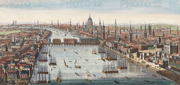 A general view of the city of London.