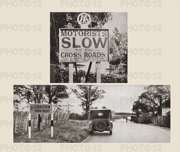 The Automobile Association introduced road signs in 1908.