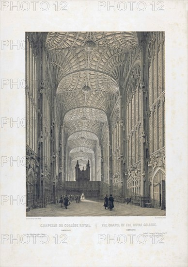 Interior of King's College Chapel.