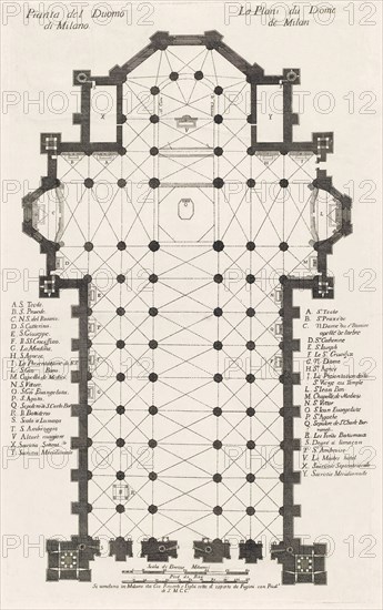 Ground plan of the Duomo.