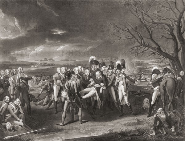 The death of General Georg Wilhelm Baron von dem Bussche-Haddenhausen.