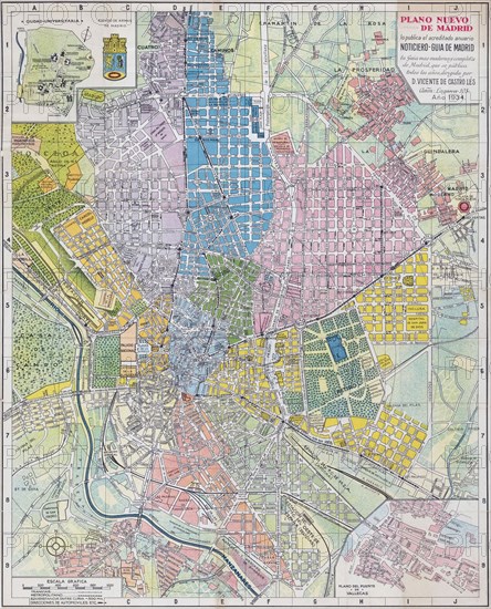 Plan of Madrid.