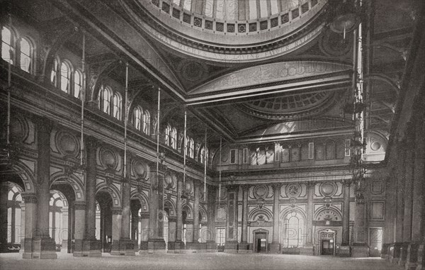 Interior of the Royal Exchange.