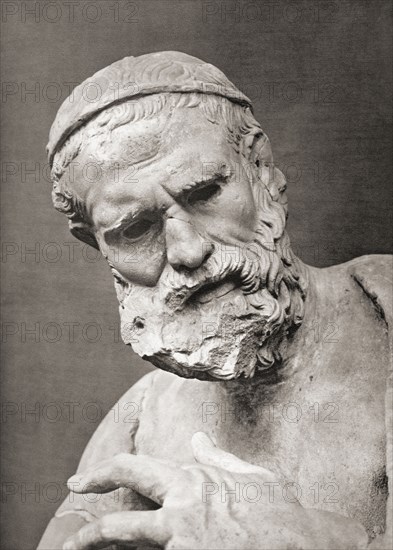 Bust of Pindar.