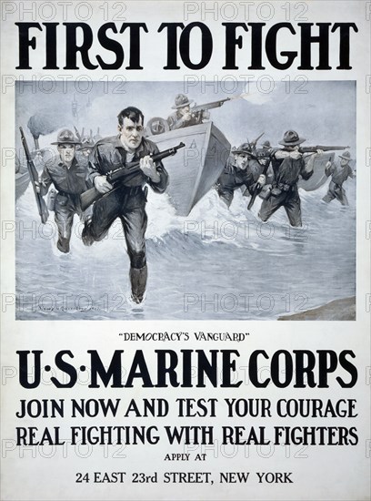 U.S. Marine Corps recruiting poster.