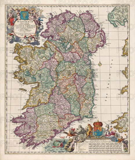 Map of Ireland.