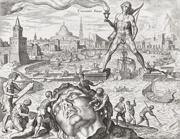 The Colossus of Rhodes.