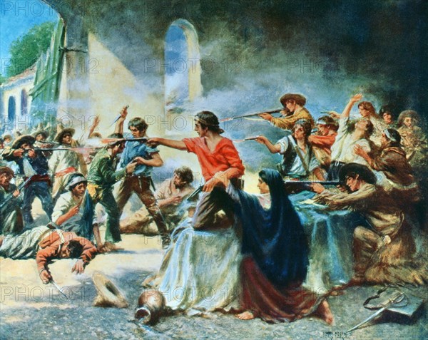 The Battle of the Alamo.