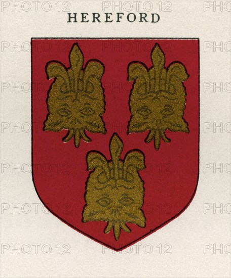 Coat of arms of the Diocese of Hereford.