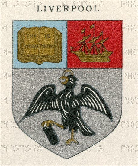 Coat of arms of the Diocese of Liverpool.