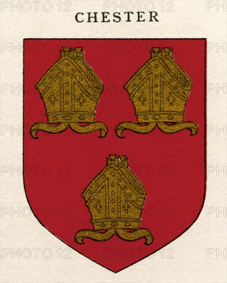 Coat of arms of the Diocese of Chester.