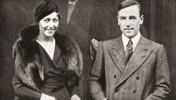 Amy Johnson and her husband Jim Mollison.