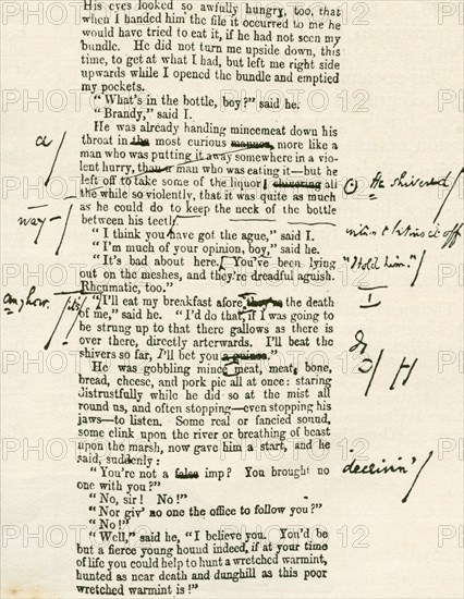 Page proof from Great Expectations.