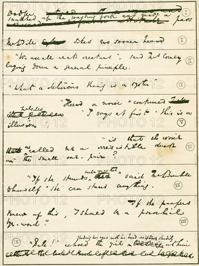From the manuscript of Oliver Twist by Charles Dickens.