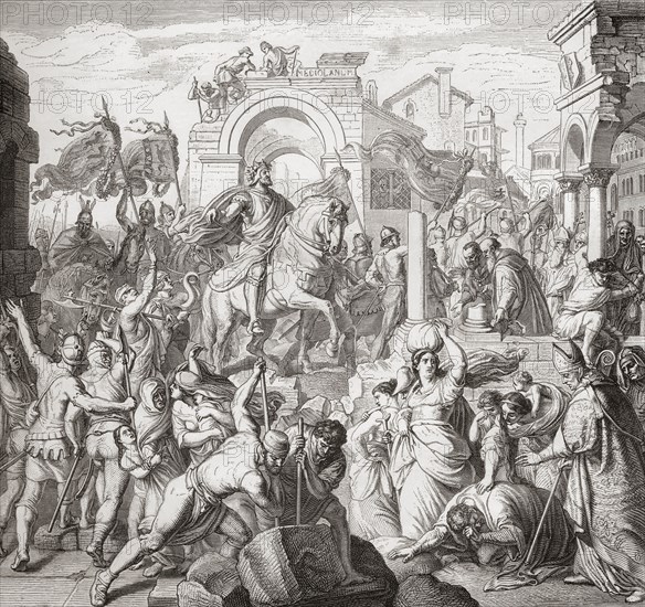 The Entrance of Frederick I Barbarossa into Milan.