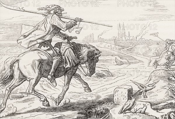 Death on Horseback from Alfred Rethel's La Danse Macabre.