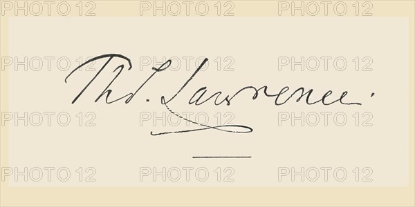 Signature of Sir Thomas Lawrence.