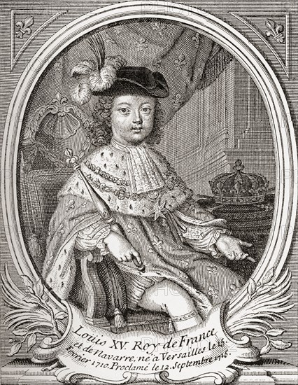 Louis XV as a child.