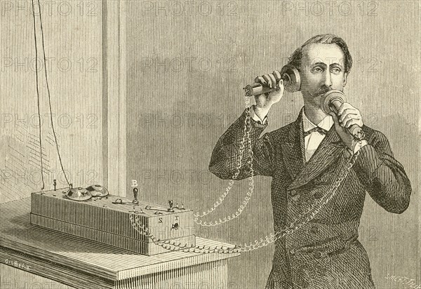 An early telephone.