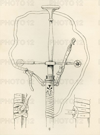 A 15th century sword and scabbard.