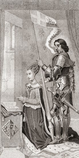 Margaret Of Denmark With St. Canute.