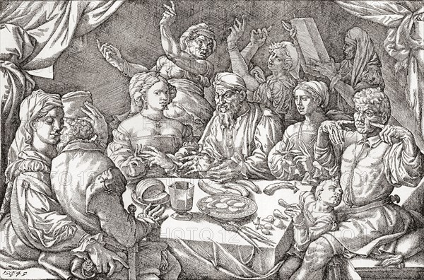 Coarse behaviour at the dining table during the Renaissance period.