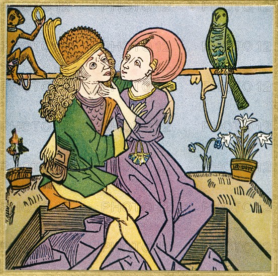 Lovers in the middle ages.