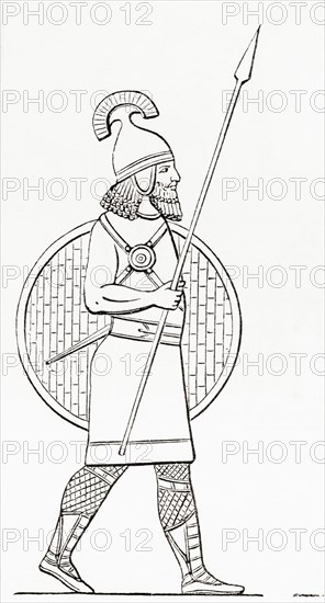 An Assyrian spearman.