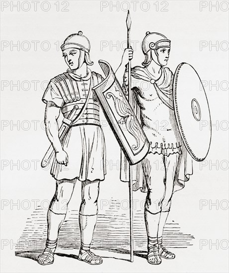 Roman infantry soldiers.