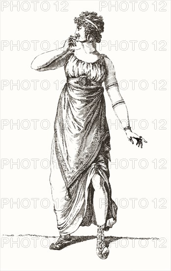 Madame Tallien in Grecian costume.