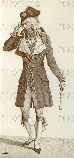 Men's fashion during the French Revolution.