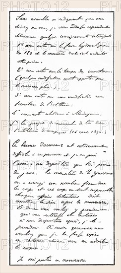 Document Attributed To Dreyfus Which Caused A False Charge Of Treason To Be Brought Against Him.