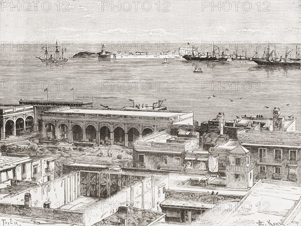 View Of Veracruz And The San Juan De Ulua.