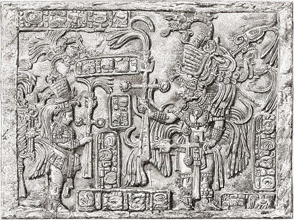 Decorative Lintel from the ancient Mayan city of Yaxchilan.
