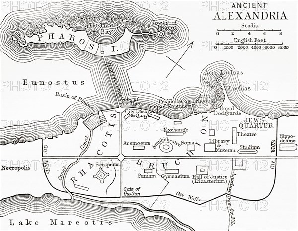 Map of ancient Alexandria.