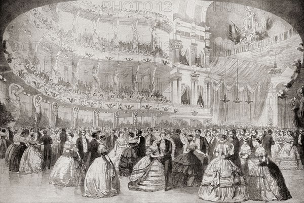 The Ball At The Academy Of Music In New York During Albert Edward.