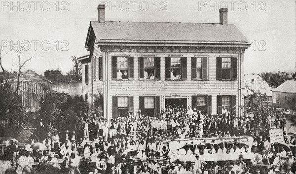 The home of Abraham Lincoln in Springfield.