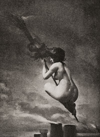 The Witch on her Broomstick.