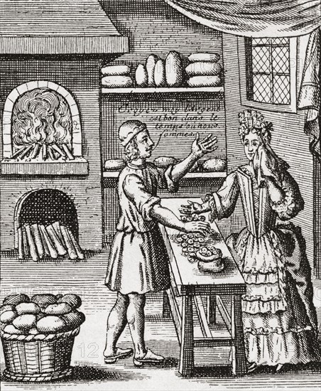 A 16th century baker's shop.
